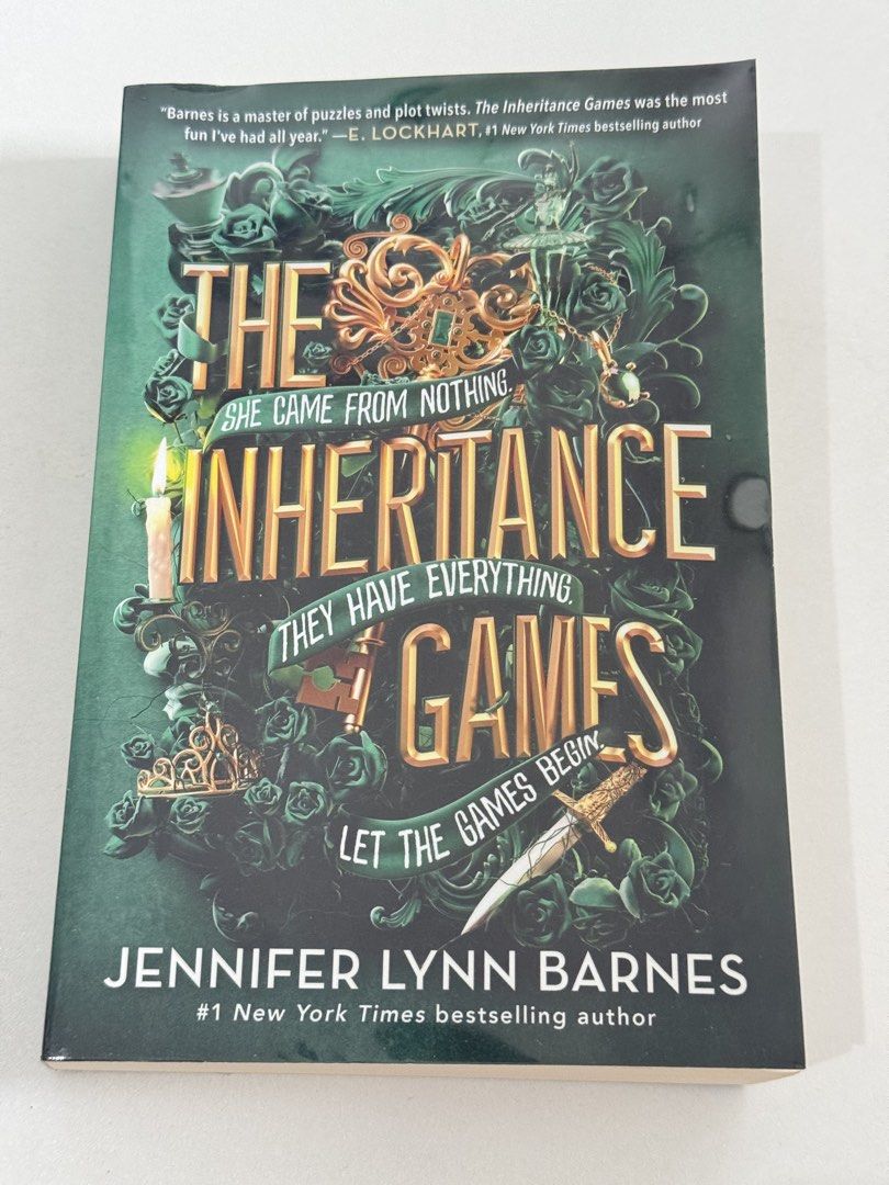 The Inheritance Games by JENNIFER LYNN BARNES (Category: Storybooks) located in Makati City. Submitted by mstrish (Listing ID 1442221792, Image 1). Description: The Inheritance Games by JENNIFER LYNN BARNES ✅ Bought from Fully Booked ✅ With plastic cover ✅ I can send a video so you can check the condition of the book.