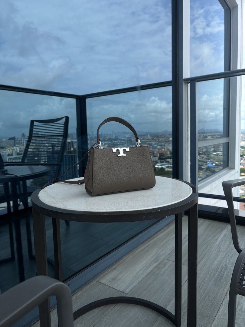 Tory Burch Eleanor Pebbled mini bag (Category: Luxury Bags & Wallets) located in Manila. Submitted by heychxncx (Listing ID 1438596351, Image 1). Description: Used a few times Handbag with body strap for sling use Good as new Magnetic flap With cards slot inside SRP is 47K but I got it on discount from Zalora at 24k (March 2026). With dustbag RFS: need cash .