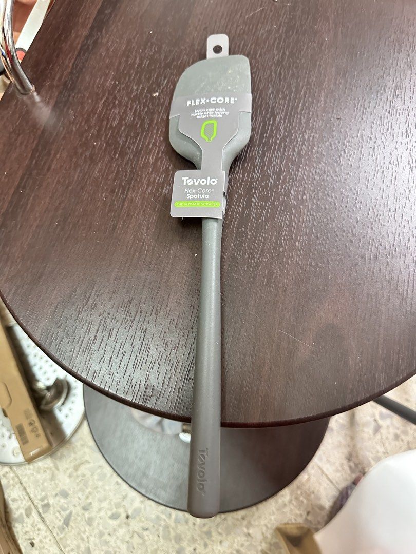 Tovolo Flex-Core Spatula (Category: Bakeware) located in Quezon City. Submitted by mystictiger.019d9c (Listing ID 1442317474, Image 1). Description: - Grey Tovolo Flex-Core spatula - Heat-resistant silicone head - Ideal for baking and cooking - Features Tovolo logo on handle - Dishwasher safe.