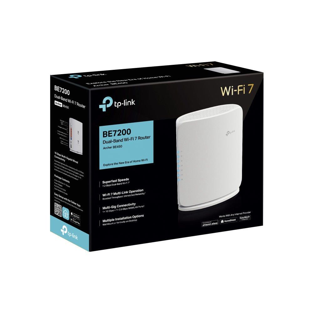 TP-Link BE7200 Dual-Band Wi-Fi 7 Router Archer BE550