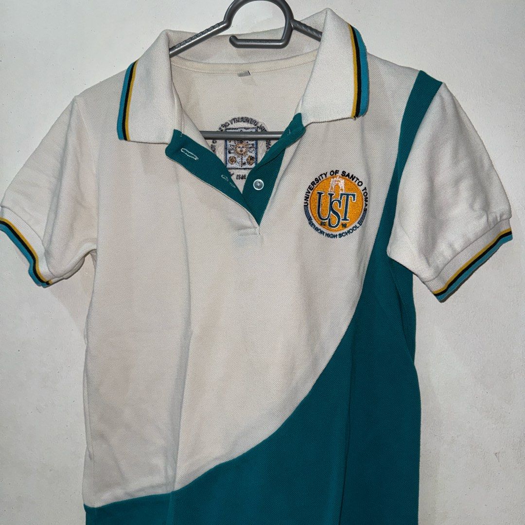UST SHS Uniforms (Type A & B) (Category: Blouses) located in Manila. Submitted by safe.sloth (Listing ID 1442292733, Image 2). Description: STOCK A. Type A: 7 (medium) - sold B. Type B: 3 (small) Note: Only the top is for sale. For further inquiries, you may message me..