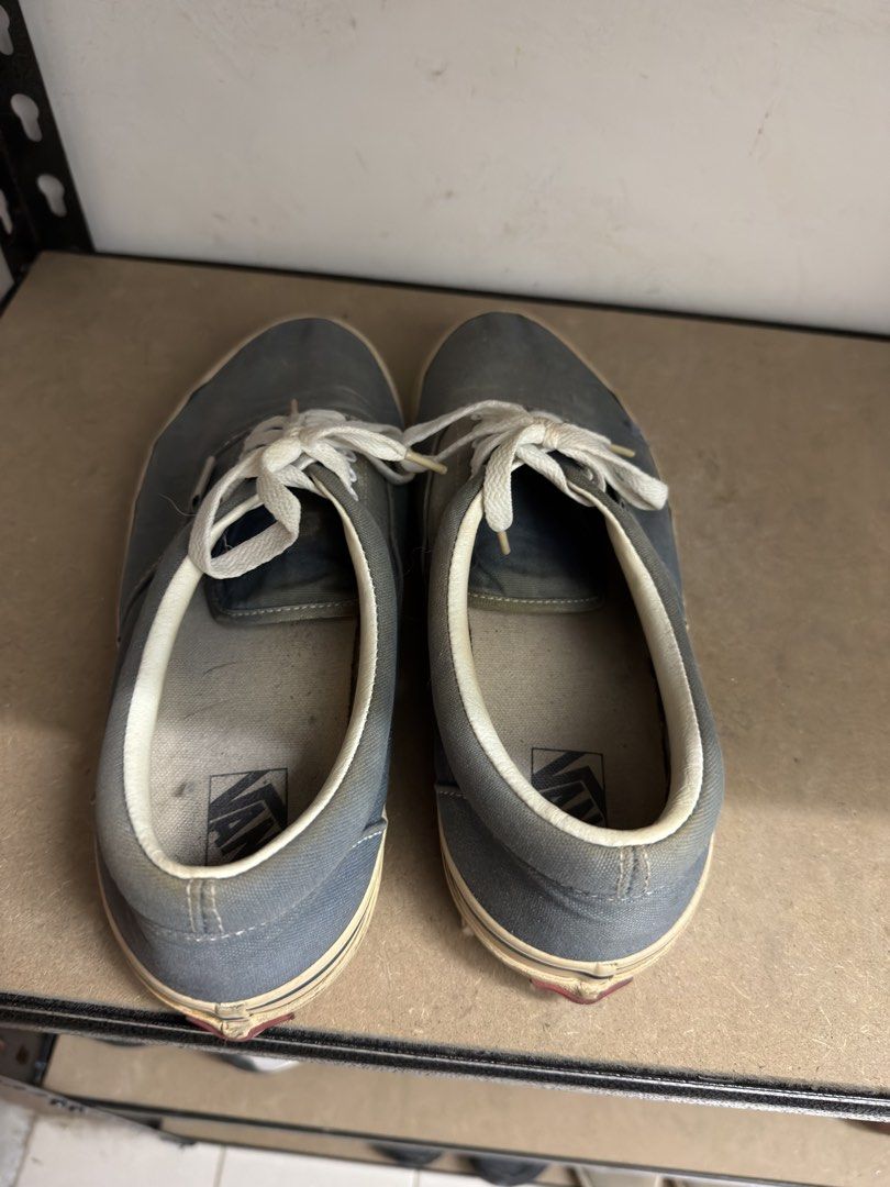Vans Era Blue Canvas Sneakers US 9 (Category: Sneakers) located in Davao. Submitted by sukimum (Listing ID 1442246959, Image 2). Description: Decluttering. Still wearable, can also bring it to a shoe spa. Good collector’s item.