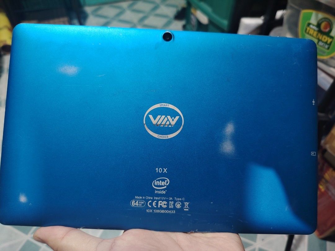 VIN 10 X Intel Tablet (Category: Android) located in Manila. Submitted by lfg92 (Listing ID 1442216650, Image 2). Description: - 10-inch tablet with Intel processor - Runs Windows operating system - Blue back casing - Ideal for web browsing and light tasks - Bright and clear display - Minor scuffs on the back casing - Sold as is - issues occasionally flickering screen - negotiable on sure buyers .