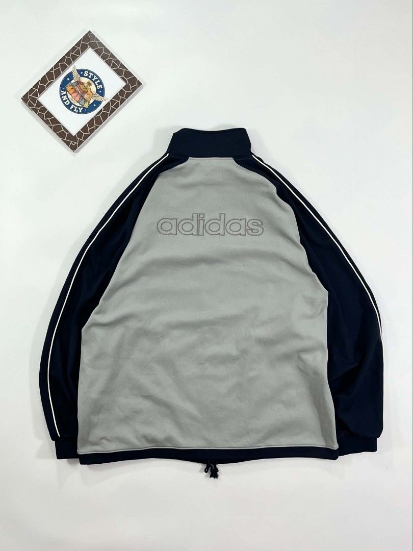 Vintage adidas track jacket (Category: Sets & Coordinates) located in Manila. Submitted by styleandfly191238 (Listing ID 1442178352, Image 2). Description: Dimes Length 27 Width 22.5 Issue none large to xl med to large Color rate 10/10 Condition excellent Complete tags and original Fav piece Good fittings Color may vary due to lighting Unli vc and vouch to assure your assurance Dm me for more inquiry.