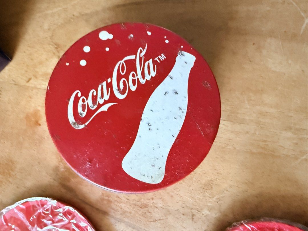Vintage Coca-Cola Coasters Set with Tin Case474485467949322243