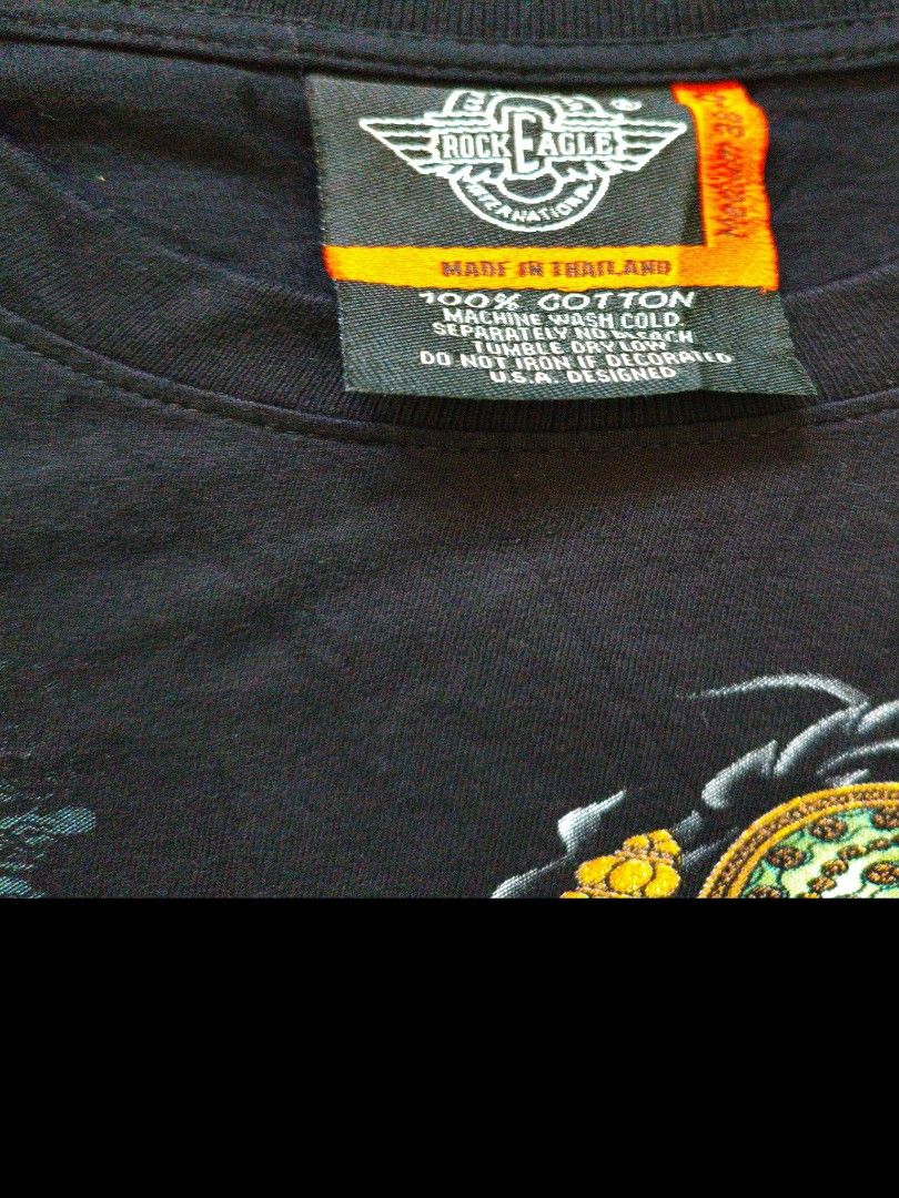 Vintage Rock Eagle Hanuman (Category: Tshirts & Polo Shirts ) located in Pototan. Submitted by pastthreads (Listing ID 1442181954, Image 3). Description: Vintage Rock Eagle Hanuman Single stitch Dimensions Measured it in inches Length: 26 Width: 19 10/10 Colorate Issue hairlines sa print 750 FREE SF.