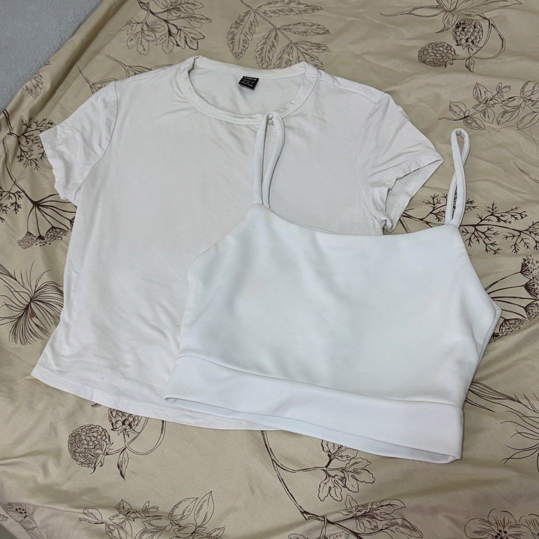 White Top Bundle (Category: Blouses) located in Bambang. Submitted by gigisells_ (Listing ID 1442282030, Image 1). Description: both xs-m no issues.