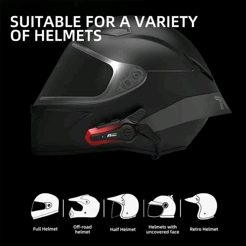 Y10 Wireless Bluetooth 5.3 Motorcycle Helmet Headset (Category: Headphones & Headsets) located in Manila. Submitted by ramosmarvi53163 (Listing ID 1442311795, Image 3). Description: Y10 Wireless Bluetooth 5.3 Motorcycle Helmet Headset 300M Intercomunicador Speaker Earphone 2 Rider Talk At The Same Time Ipx6 Waterproof Interphone🔥🔥🔥.