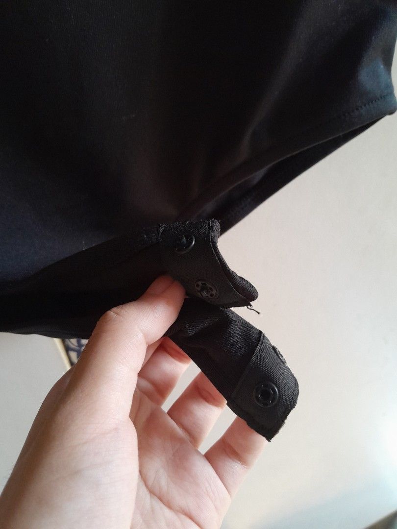 Zara Black Asymmetric Bodysuit (Category: Others Tops) located in Pasay City. Submitted by prelovedgossipgirl (Listing ID 1442183954, Image 3). Description: - never used - snap button MOP: GCASH MOD: JNT.