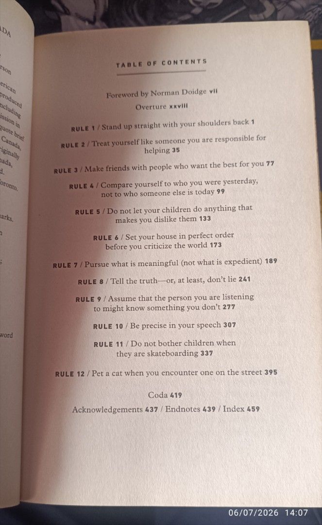 12 Rules for Life by Jordan B. Peterson (Category: Storybooks) located in Caloocan City. Submitted by martyduma (Listing ID 1442397333, Image 3). Description: Authentic Lightly used Slight Foxing Bought at Fullybookeed MOP: GCash, GoTyme, BPI MOD: Grab, Lalamove, GogoExpress, J&T Delivery fee to be shouldered by the buyer. Location: Brgy. 167 Llano, Caloocan.