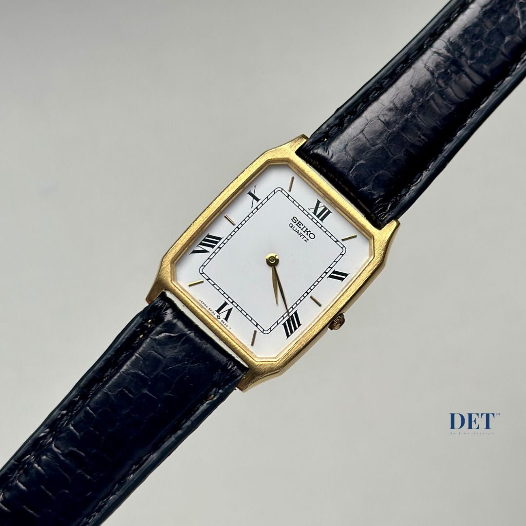 1996 Seiko Tank Roman Dial (Category: Men's Watches) located in Iloilo. Submitted by detimepiecesph (Listing ID 1442511572, Image 1). Description: 1996 Seiko Tank Roman Dial Case Code: 5P30-5D30 Year: August 1996 Dial: White Case size: 25mm x 34mm Case: S. Steel Condition: Excellent condition Inclusions: Watch with replacement box. Shipping shouldered by buyer Disclaimer: Pre-owned vintage watch may show signs of wear due to age and use. It has b