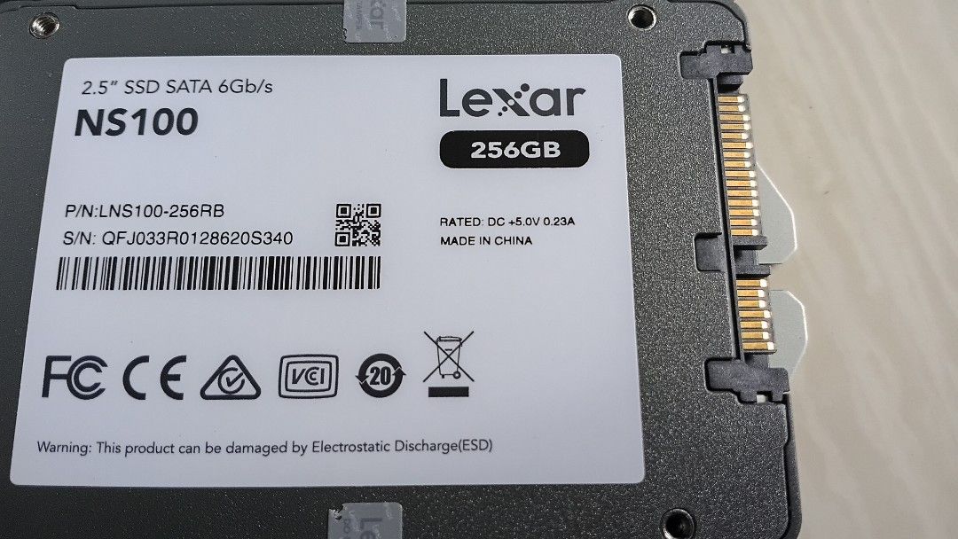 256GB SSD Lexar NS100 Sata 2.5 inches