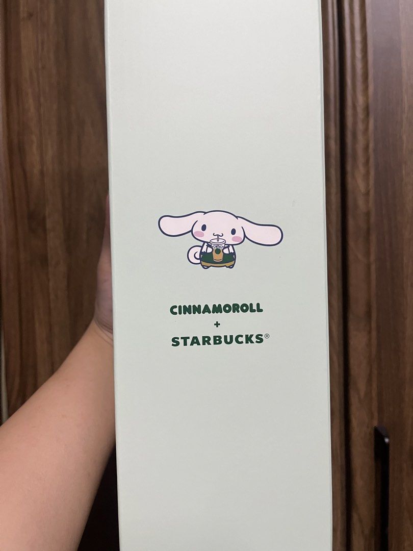 30oz Cinnamoroll x Starbucks Cold Cup (Category: Water Bottles & Tumblers) located in Quezon City. Submitted by notabbie (Listing ID 1442513642, Image 2). Description: 🌸 unused, but I’ll be keeping the stickers 🌸 rfs: will get the glass tumbler instead.