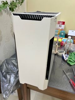 White Computer Case with Side Tempered Glass Panel485231678550845440