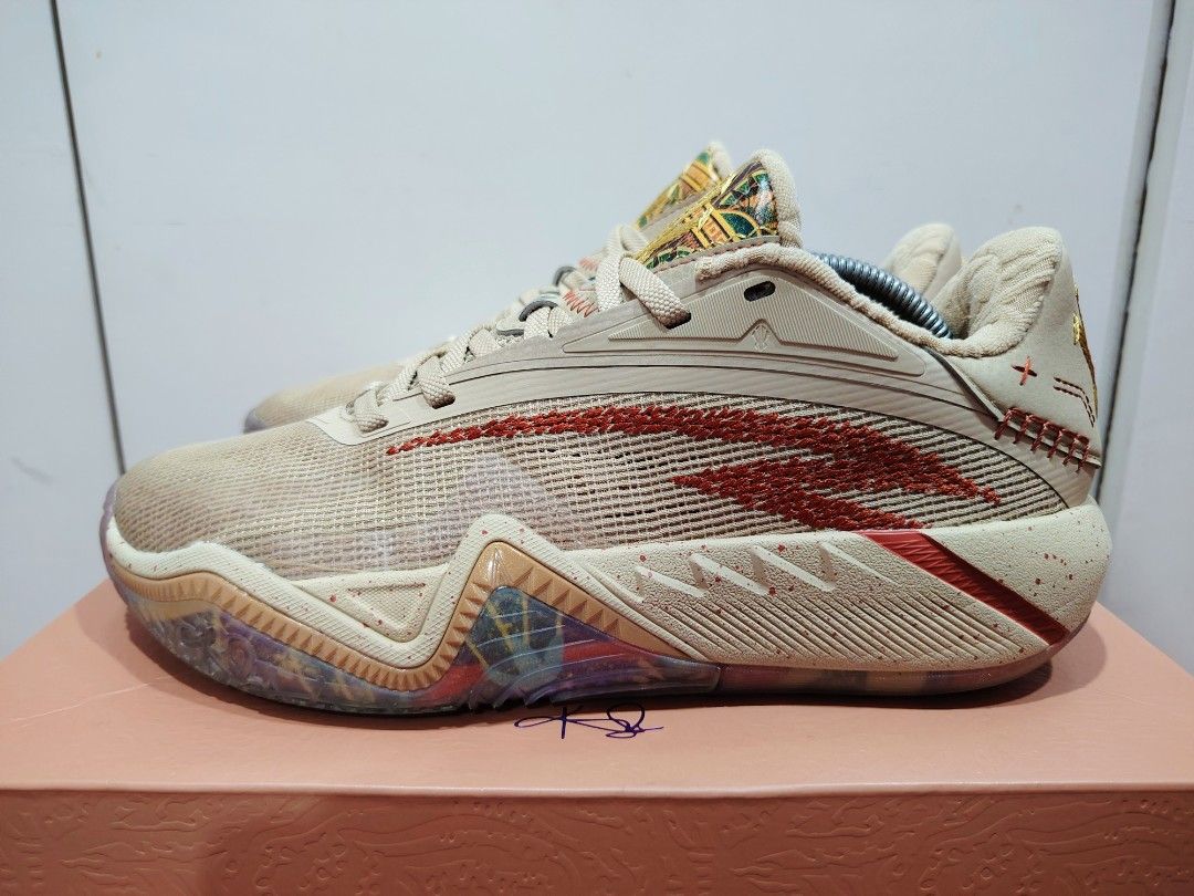 Anta Kai 3 " Mastery " kyrie irving (Category: Sneakers) located in Quezon City. Submitted by answerkicks (Listing ID 1442371772, Image 2). Description: size 9 used twice casual used only with box no issue can pass as bnew bought it 8595srp rfs masikip na qc *payment first for shipping transactions.