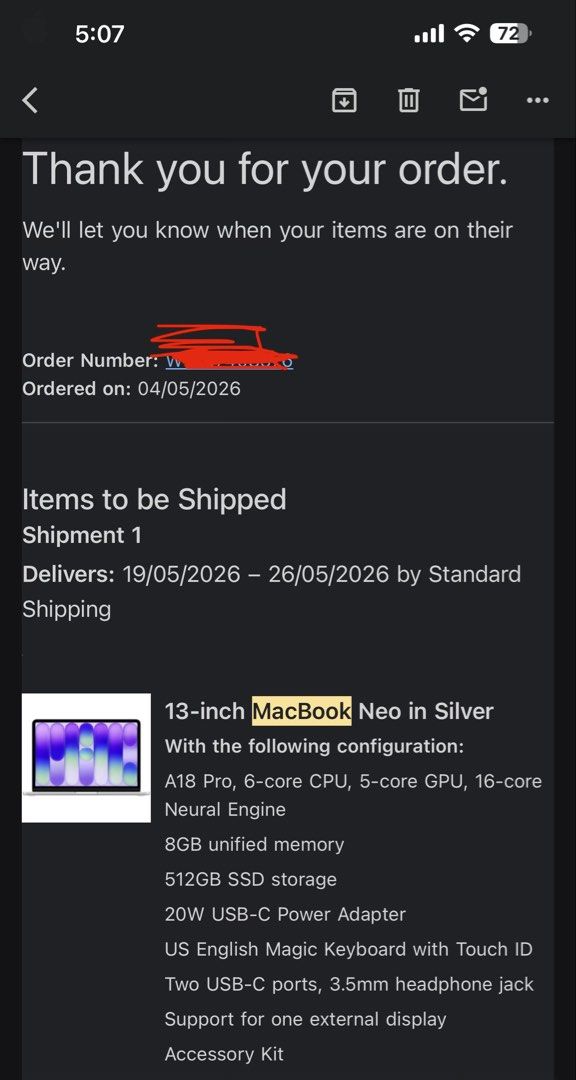 Apple MacBook Neo 512GB Touch ID475643935625717766