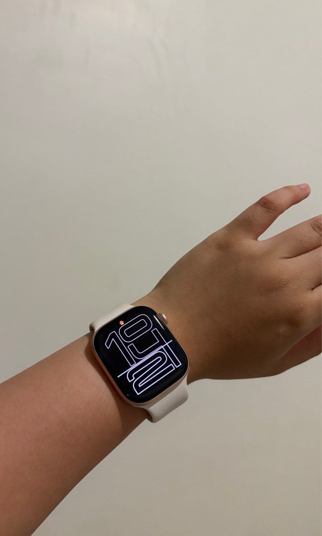 Apple Watch Series 10 46 MM (Category: Wearables & Smart Watches) located in Mandaluyong City. Submitted by shopmeow____ (Listing ID 1442501147, Image 1). Description: - Apple Watch Series 10, 46 MM - Rosegold - Variety of watch bands are included (metal link, fabric, etc.) - Original charging puck and cable - RFS: tamad mag workout 😃.
