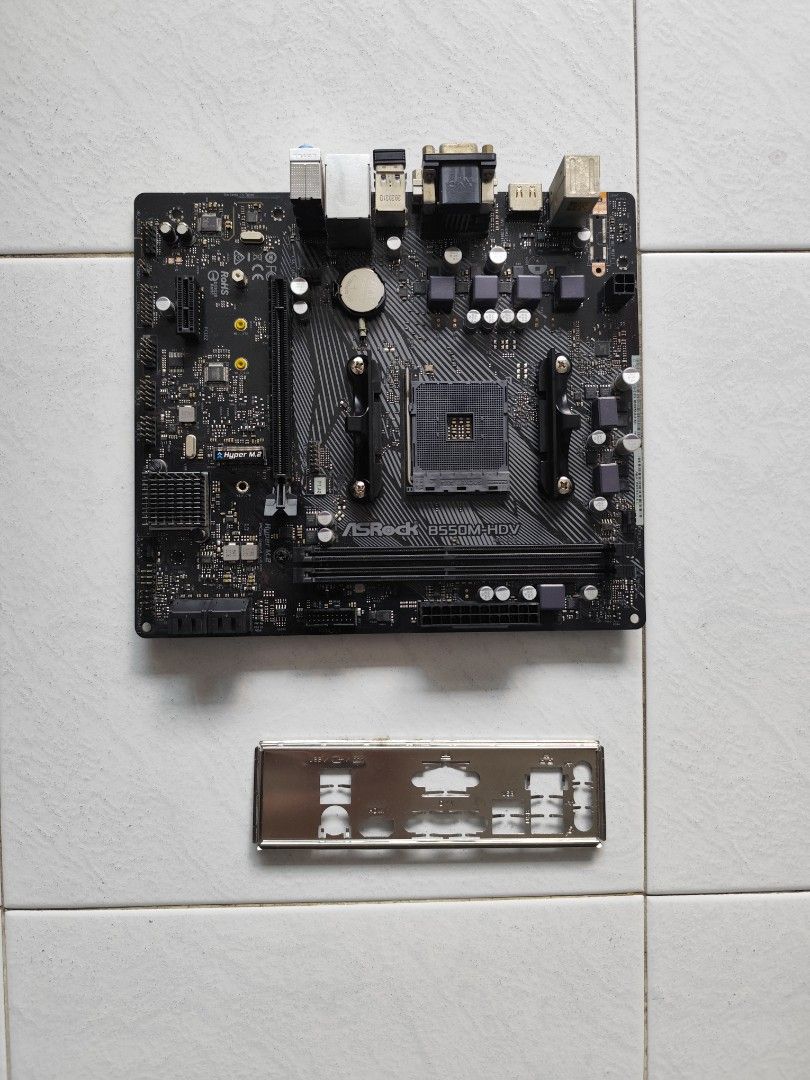 ASRock B550M-HDV Motherboard with I/O Shield