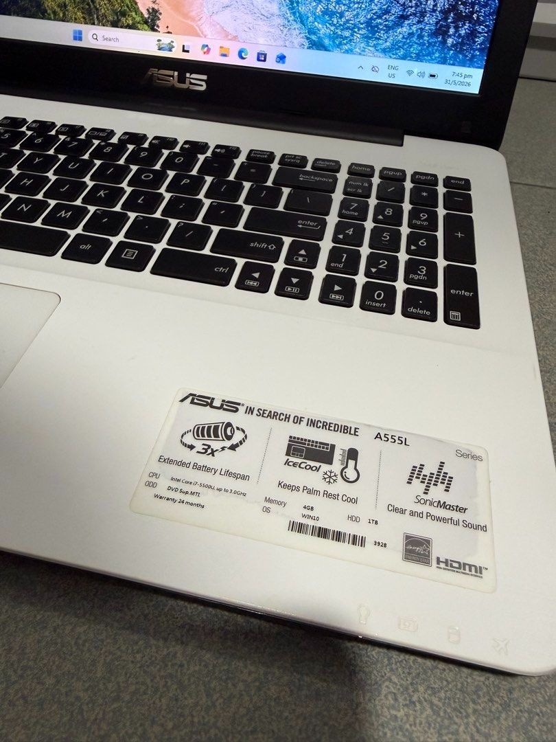 ASUS Intel Core i7 Laptop with NVIDIA GeForce475983593981890562
