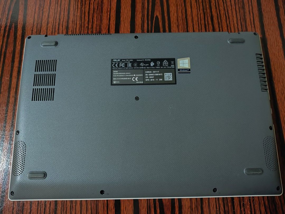 Asus Laptop Unli test before buy (Category: Laptops & Notebooks) located in Manila. Submitted by karl_edcstuff (Listing ID 1442539741, Image 2). Description: Processor Intel Pentium Gold 4417U (2.30 GHz, 2M Cache, 2 Cores) Operating System Windows 10 Home Display 14-inch HD LED-backlit Anti-Glare (1366x768 resolution) Graphics Integrated Intel UHD Graphics Memory (RAM) 4GB DDR4 (Onboard) Storage 1TB SATA HDD (5400 rpm) + 128GB SATA 3.0 M.2 SSD Wi
