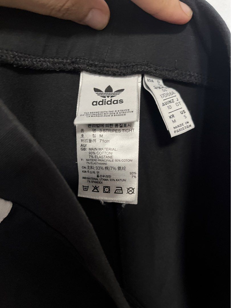 SALE Authentic Adidas Essentials Leggings (S-M) (Category: Activewear) located in Quezon City. Submitted by _justkeepshopping_ (Listing ID 1442422684, Image 2). Description: STRETCHY TIGHTS WITH CLASSIC SPORT STYLE. Everyday versatility meets classic styling. These adidas leggings feature a signature sporty look with 3-Stripes and an adidas Badge of Sport on the hip. Stretchy and comfortable, these tights are made with soft cotton. Bought for 2k 