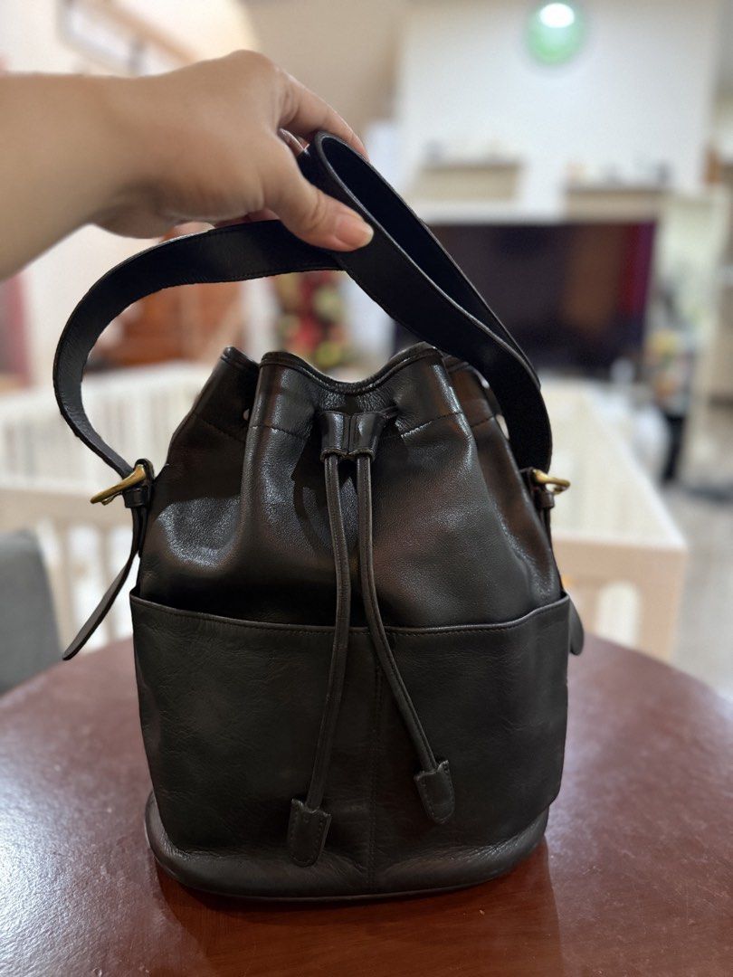 Authentic Coach Vintage Bag (Category: Luxury Bags & Wallets) located in Quezon City. Submitted by annefaulan (Listing ID 1442529704, Image 1). Description: Selling my preloved Authentic Vintage Coach bucket bag. Super genuine leath at amoy leather. Rank A and you can design it with keychains or scarfs. This is a really on the go bag, light weight leather & spacious inside. PM me if interested 💌 What you see is what you get! Can ship via Lalamov