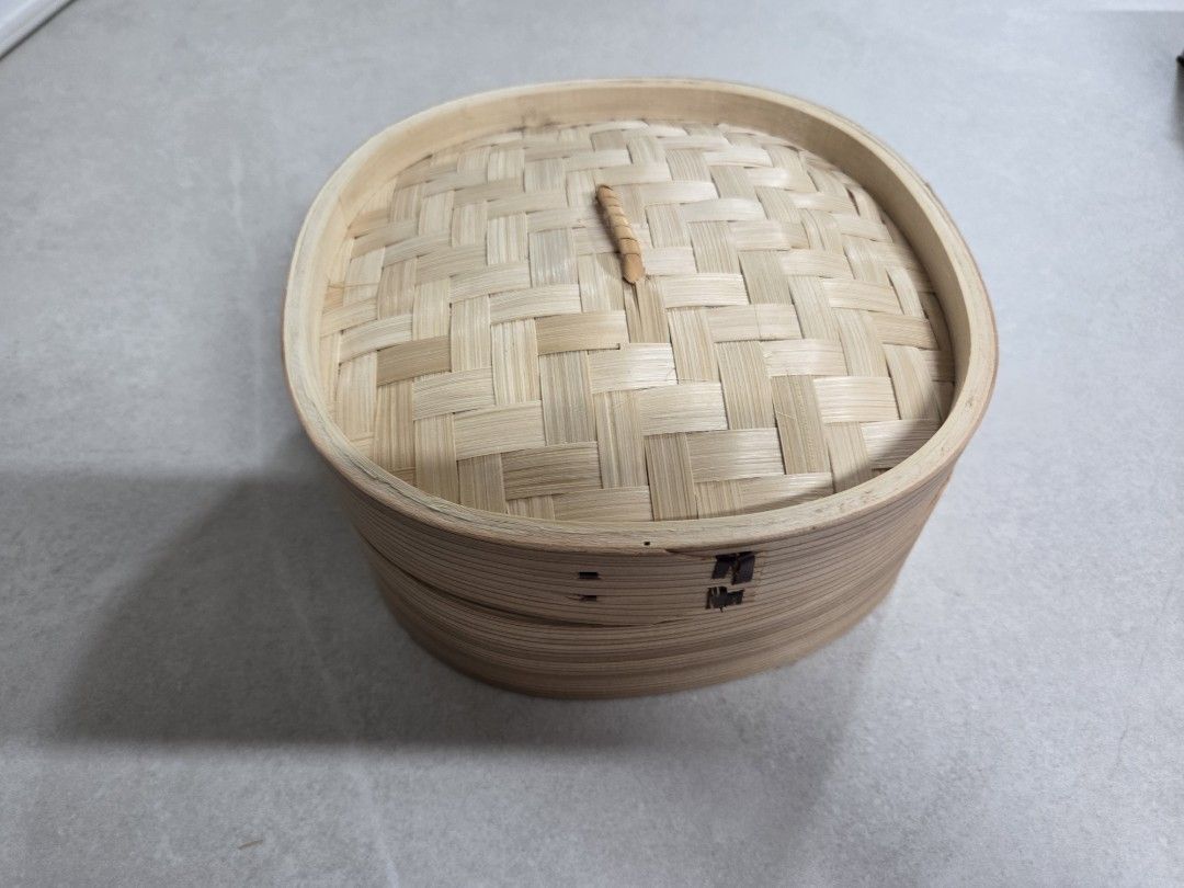 Bamboo Steamer Basket with Lid for Cooking