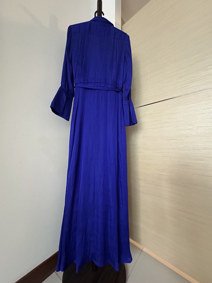 banana republic royal blue dress Banana Republic Royal Blue Long Sleeve Dress