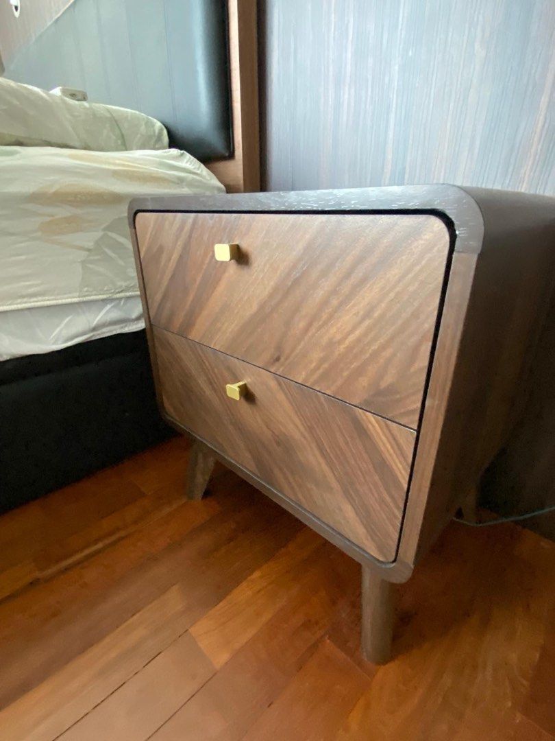 Bedside table (brand Forty Two) (Category: Tables & Sets) located in Singapore. Submitted by micmanu17766 (Listing ID 1442436928, Image 2). Description: Bedside table in wood (Only used 6 months) like new - From Forty Two furnitures. .
