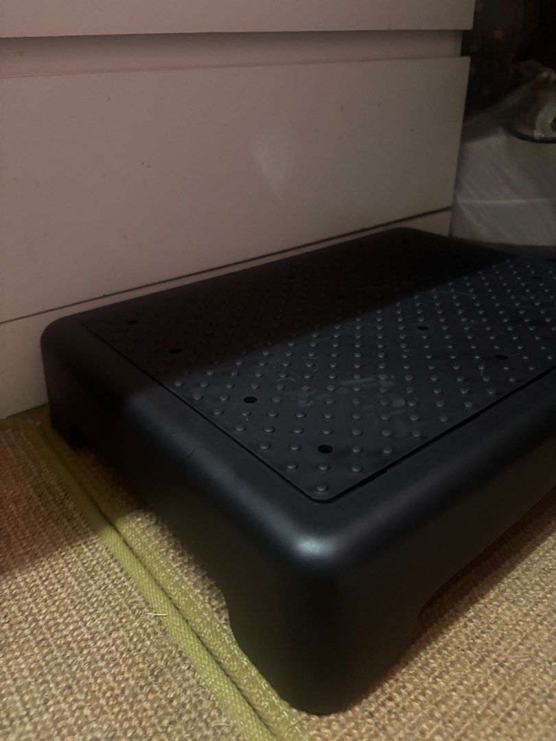 Black Portable Car Step Stool for Easy Entry (Category: Chairs) located in Makati City. Submitted by iamtolits (Listing ID 1442482453, Image 1). Description: - Makes getting into your car easier - Portable and sturdy design - Textured surface for a secure grip - Ideal for SUVs, trucks, and anyone needing extra height - Folds flat for convenient storage.