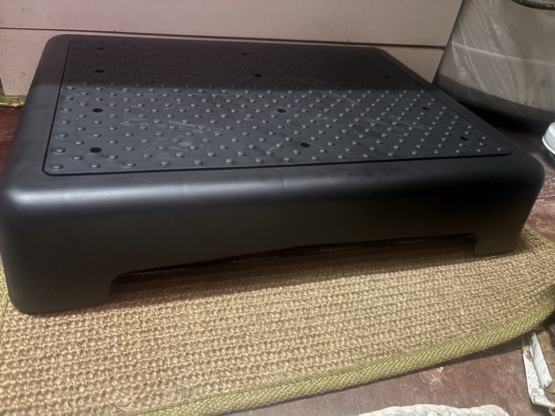 Black Portable Car Step Stool for Easy Entry (Category: Chairs) located in Makati City. Submitted by iamtolits (Listing ID 1442482453, Image 2). Description: - Makes getting into your car easier - Portable and sturdy design - Textured surface for a secure grip - Ideal for SUVs, trucks, and anyone needing extra height - Folds flat for convenient storage.