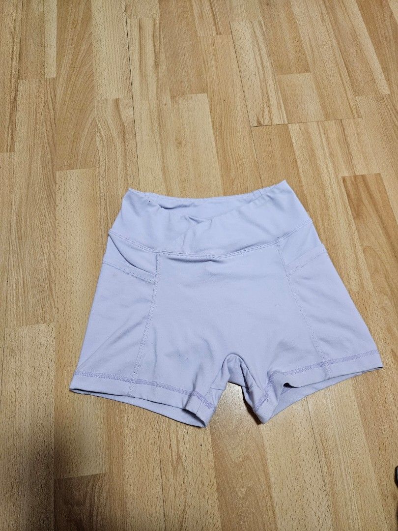 Bo+tee scrunch shorts with pockets lilac (Category: Activewear) located in Quezon City. Submitted by cheapbrandy (Listing ID 1442377633, Image 2). Description: only washed once best for petite girlies. lilac color.