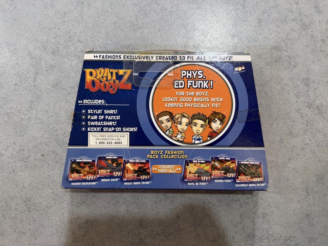 Bratz Boyz Fashion Packs (Category: Kids Toys) located in Manila. Submitted by sellingelly (Listing ID 1442471273, Image 2). Description: 3,500 set of 4 (prio) 900 each Bratz Boyz Fashion Packs - Phys. Ed Funk - School-Cool - Dream Date (SOLD) - Friday Night Fever - Saturday Night Fever {Make reading a habit} [Fixed price/Negotiable]: Negotiable Terms: - Can hold unpaid items for 24 hours only - Strictly no return/refund. Ask all the questions yo