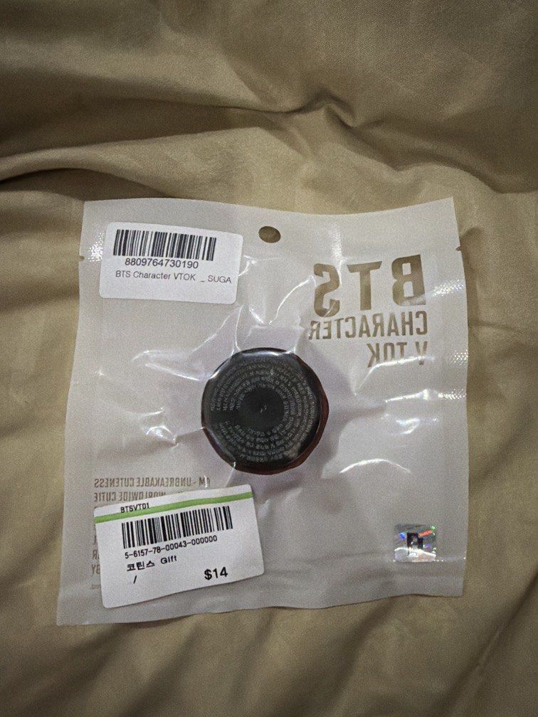 BTS SUGA Character V-Tok GripTok for Phones (Category: K-Wave Merchandise) located in Manila. Submitted by milktote (Listing ID 1442442790, Image 2). Description: .