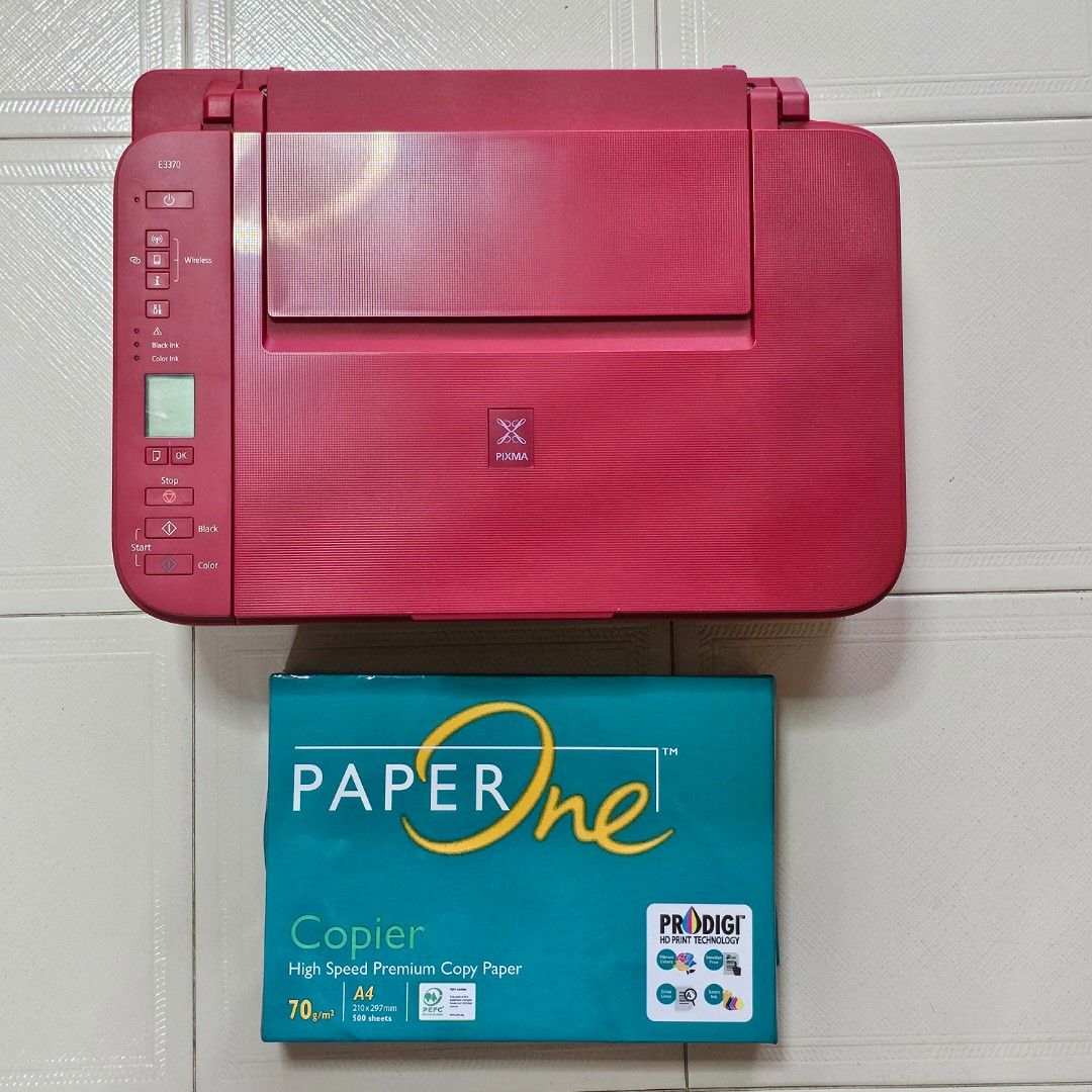 Canon E3370 Printer (Red)475634778254223360