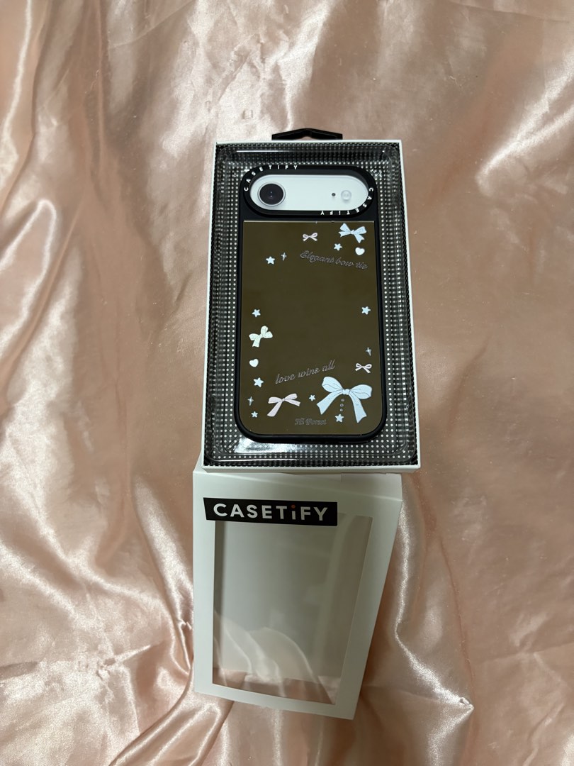 【 CASETiFY 】 Love Wins All CASETiFY Love Wins All Mirror Case iPhone Air Silver on Black