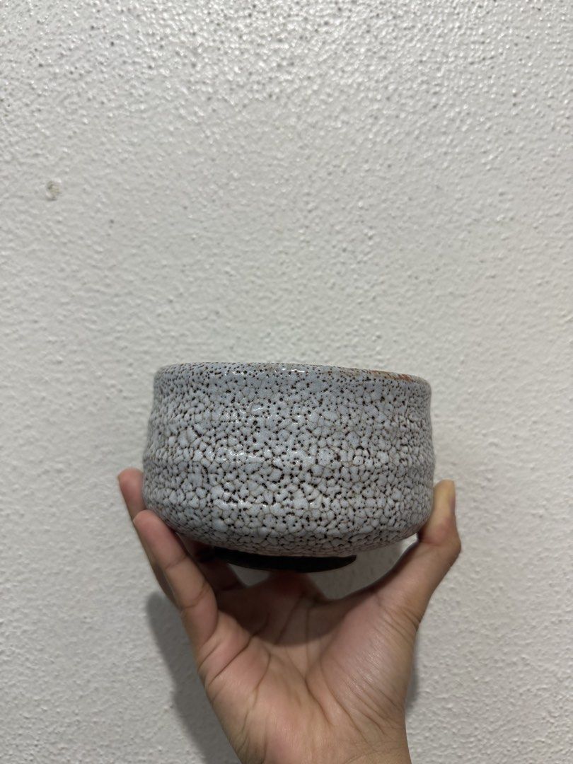 Chawan for Matcha, Matcha bowl (Category: Coffee & Tea Tableware) located in Marikina City. Submitted by ellapam (Listing ID 1442500707, Image 1). Description: - Handcrafted ceramic tea bowl - Unique speckled glaze - Textured exterior for a good grip - Smooth interior finish - Ideal for matcha and other teas - Perfect addition to your tea ceremony collection.