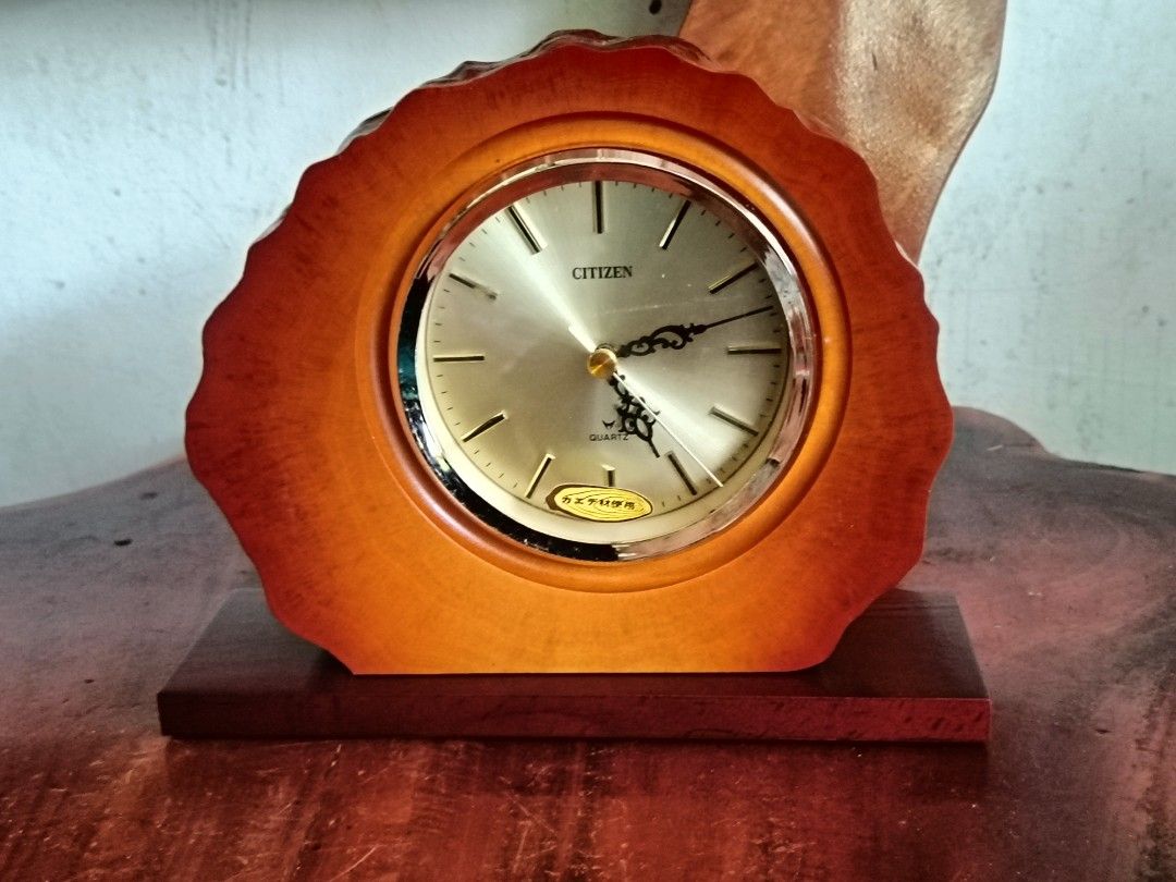 CITIZEN Maple Wood Mantel Clock, New (Working) (Category: Clocks) located in Imus. Submitted by ABrielleC (Listing ID 1442354737, Image 2). Description: Good Running Condition New with Box Wood Material Battery+ AA(1x) Height-7in Length-8in Width-2in Total Wt.-1kg Japan Surplus Item First to pay Loc Imus Cavite.
