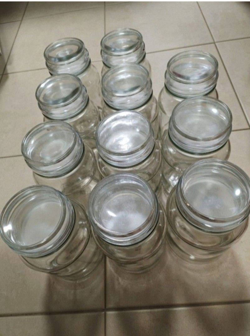 Clear Glass Storage Jars with Lids475706586909921281