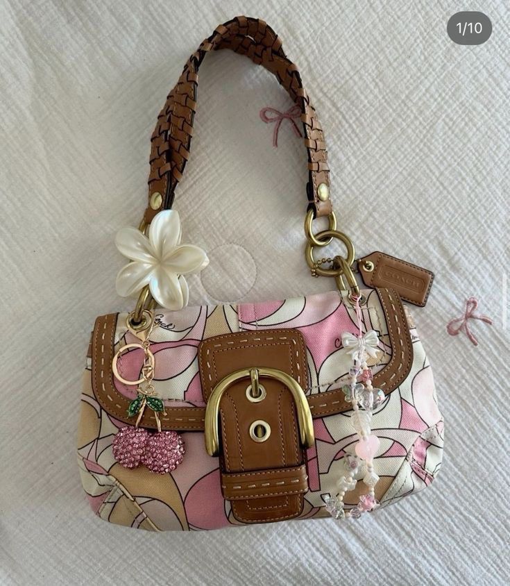 Coach Soho Flap Multicolor Shoulder Bag (Category: Luxury Bags & Wallets) located in Makati City. Submitted by aurevelle.vintage (Listing ID 1442469912, Image 1). Description: [𝙍𝘼𝙍𝙀] ⋆.𐙚 ̊ Coach Soho Flap Multicolor first pic is for inspo only! ⟡ rare to find! ⟡ on hand PH! ⟡ 𝙎𝙞𝙯𝙚: small ⟡ 𝙋𝙧𝙤𝙙𝙪𝙘𝙩 𝘾𝙤𝙣𝙙𝙞𝙩𝙞𝙤𝙣 𝙍𝙖𝙣𝙠: A ⟡ 𝙄𝙨𝙨𝙪𝙚/𝙨: minimal watermark on leather ⟡ 𝙊𝙥𝙚𝙣 𝙁𝙤𝙧 𝙇𝙖𝙮𝙖𝙬𝙖𝙮: 30% DP required & 2 week