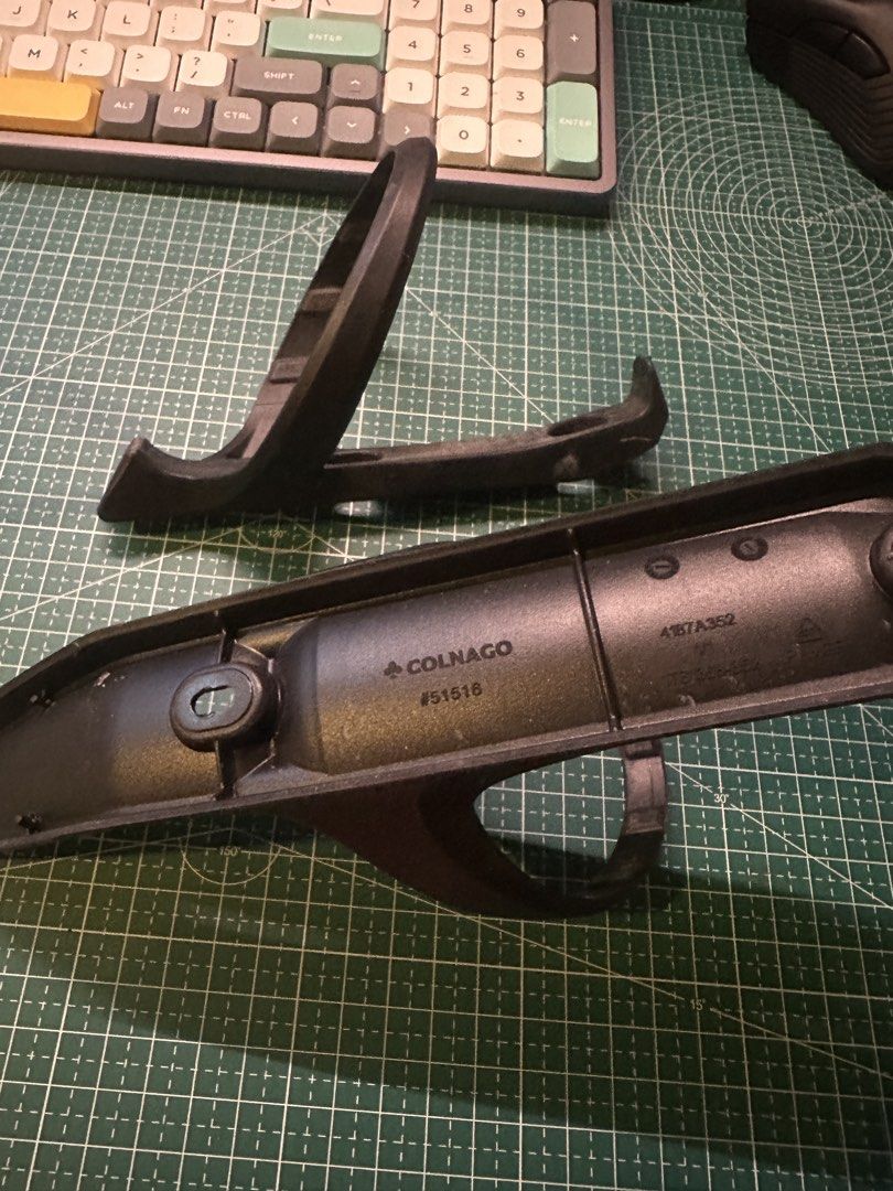Colnago Y1RS Bottle Cages (Original) (Category: Parts & Accessories) located in Singapore. Submitted by mr_gadget__ (Listing ID 1442467319, Image 2). Description: Selling a pair of genuine Colnago Y1RS bottle cages removed from my Colnago Y1RS. ✅ Original Colnago equipment (OEM) ✅ Lightweight and secure bottle retention ✅ Excellent condition / Like New ✅ No cracks, damage, or structural issues ✅ Perfect upgrade or replacement for your Colnago bui