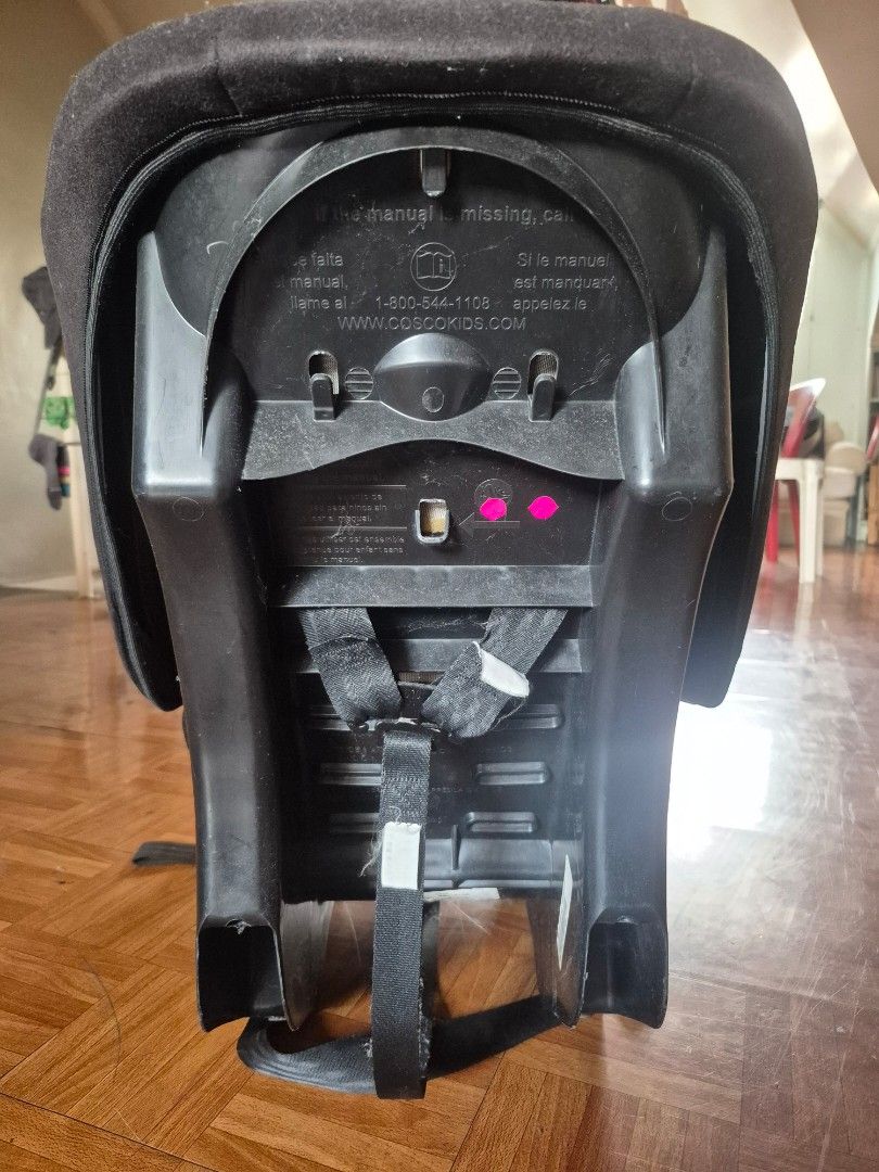 Cosco Car Seat Booster (Category: Car Seats) located in Manila. Submitted by greatbabystuff (Listing ID 1442407471, Image 3). Description: - Cosco car seat booster - Color: Black with white patterned insert - Safety: 5-point harness - Condition: Some fading but no damage? no cracks, no history of accidents. - Front-facing, can be used for older cars with LAP BELT. Can fit up to 5 years old. Comes with manual .