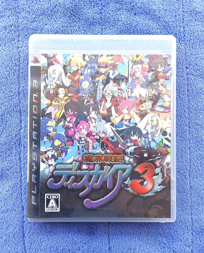 Disgaea 3 PS3 JP JRPG Blu-ray Game (Category: PlayStation) located in Iloilo. Submitted by jrmagallanes78 (Listing ID 1442353193, Image 1). Description: Disgaea 3 Japanese release PS3 game. Item is UNSEALED, UNTESTED (no PS3 on my part) and in EXCELLENT condition as to BD surface (see pic). Includes: game disc, case and game manual.