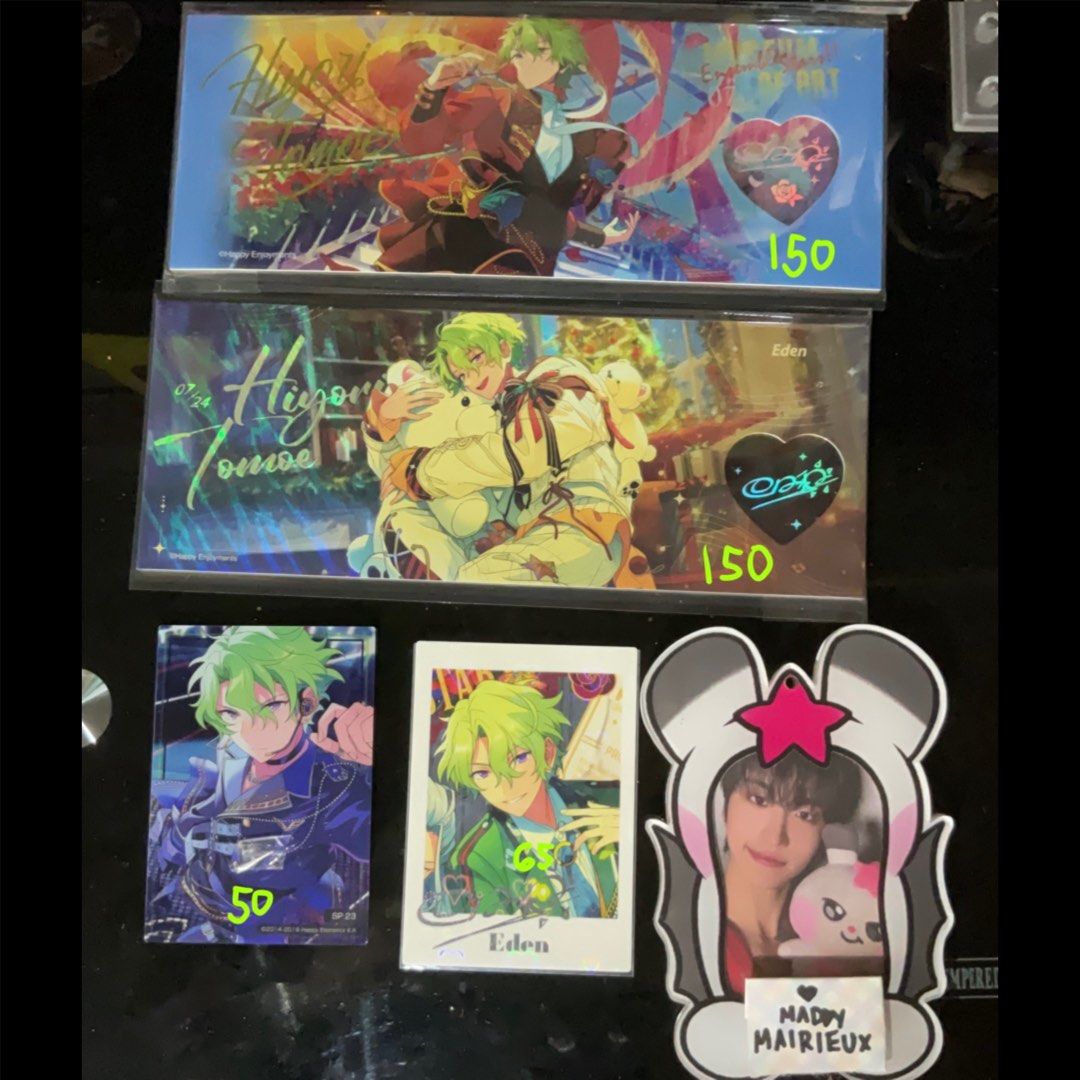 Ensemble Stars Hiyori Tomoe Assorted Merch (Category: Character Goods) located in Las Pinas. Submitted by okayeks (Listing ID 1442396370, Image 3). Description: ⭐ listing includes • pashas • tickets • clear card • photo strip • can badges / canba • glitter acrylic block • only natsume collections box (see last page for contents .ᐟ.ᐟ minimum of 2 pcs. OR a total of ₱200 per order .ᐟ.ᐟ - check pics for ₱ ★ mop: maya / gcash / cash upon meet-up ★ do