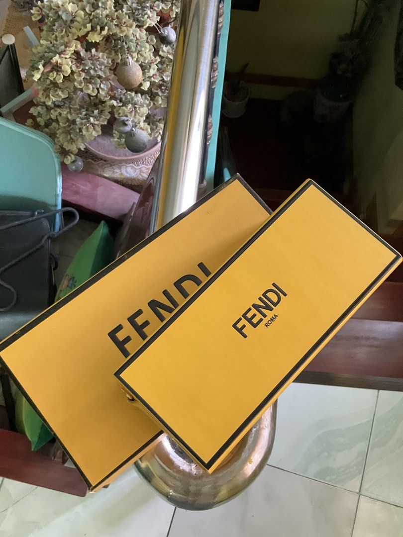 Fendi Box Bag (Category: Luxury Bags & Wallets) located in Cabuyao City. Submitted by girliecloset202434 (Listing ID 1442449971, Image 3). Description: Complete inclusion (dustbag,box, tags and paperworks) With crossbody strap (leather) Fits pro max phones Can only fit small items (clutch type of bag) Coded: yes (please see attached photo) With FF eticheta Shipping fee (not included) No flaws, nothing to declare (good as new) Actual Picture poste