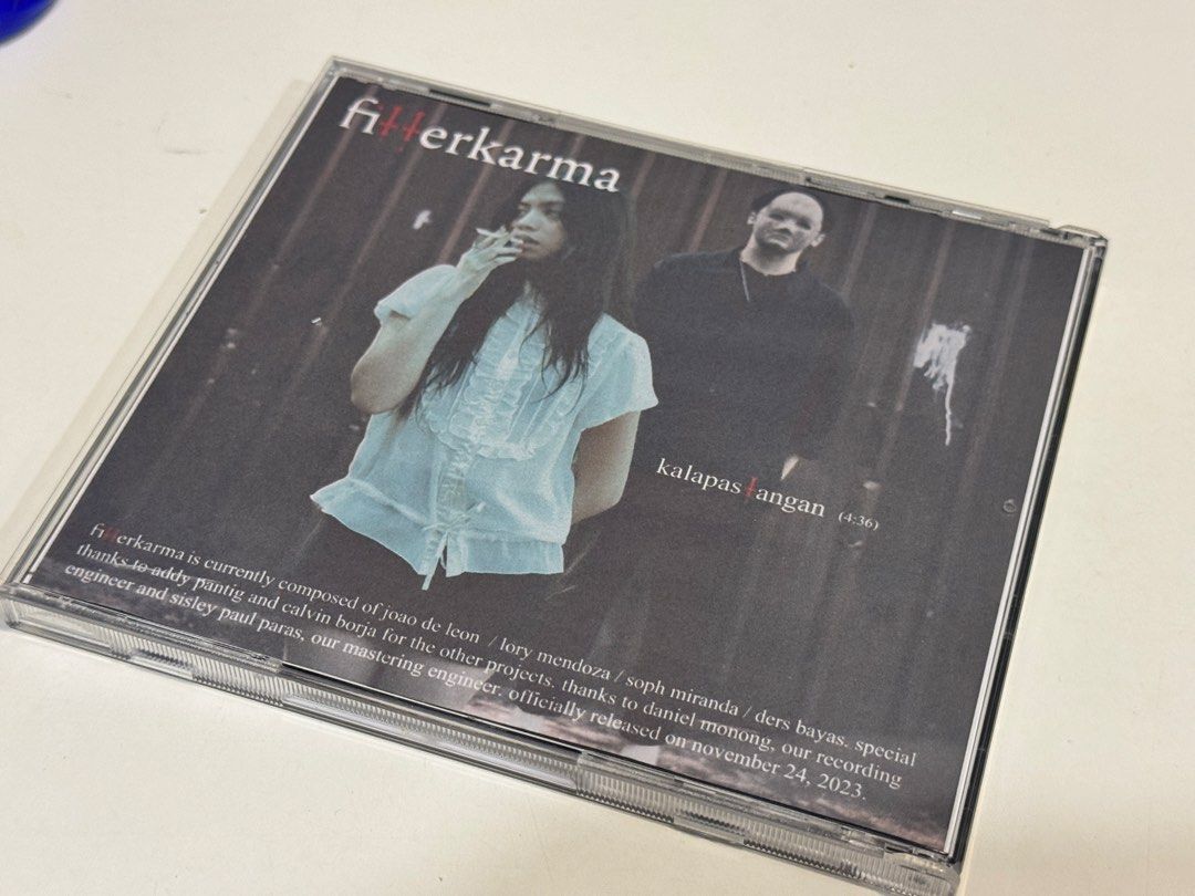 fitterkarma - Kalapastangan CD (Fanmade) (Category: CDs & DVDs) located in Calauan. Submitted by ejmrtnz (Listing ID 1442490863, Image 2). Description: 💿 fitterkarma - Kalapastangan i made this custom CD recently as a fanmade effort, using reliable audio resources and good graphic design resources. meant as a fictional single CD, this is a must have for collectors of fans, audiophiles, and whatnot! ₱300 - working CD - case is in good quality - s