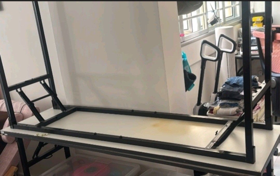 Folder tables (Category: Tables & Sets) located in Singapore. Submitted by rockpsalm (Listing ID 1442507191, Image 2). Description: Folder table with black legs; good for function. 1 for $20 & 2 for $30. self collect at Tampines .