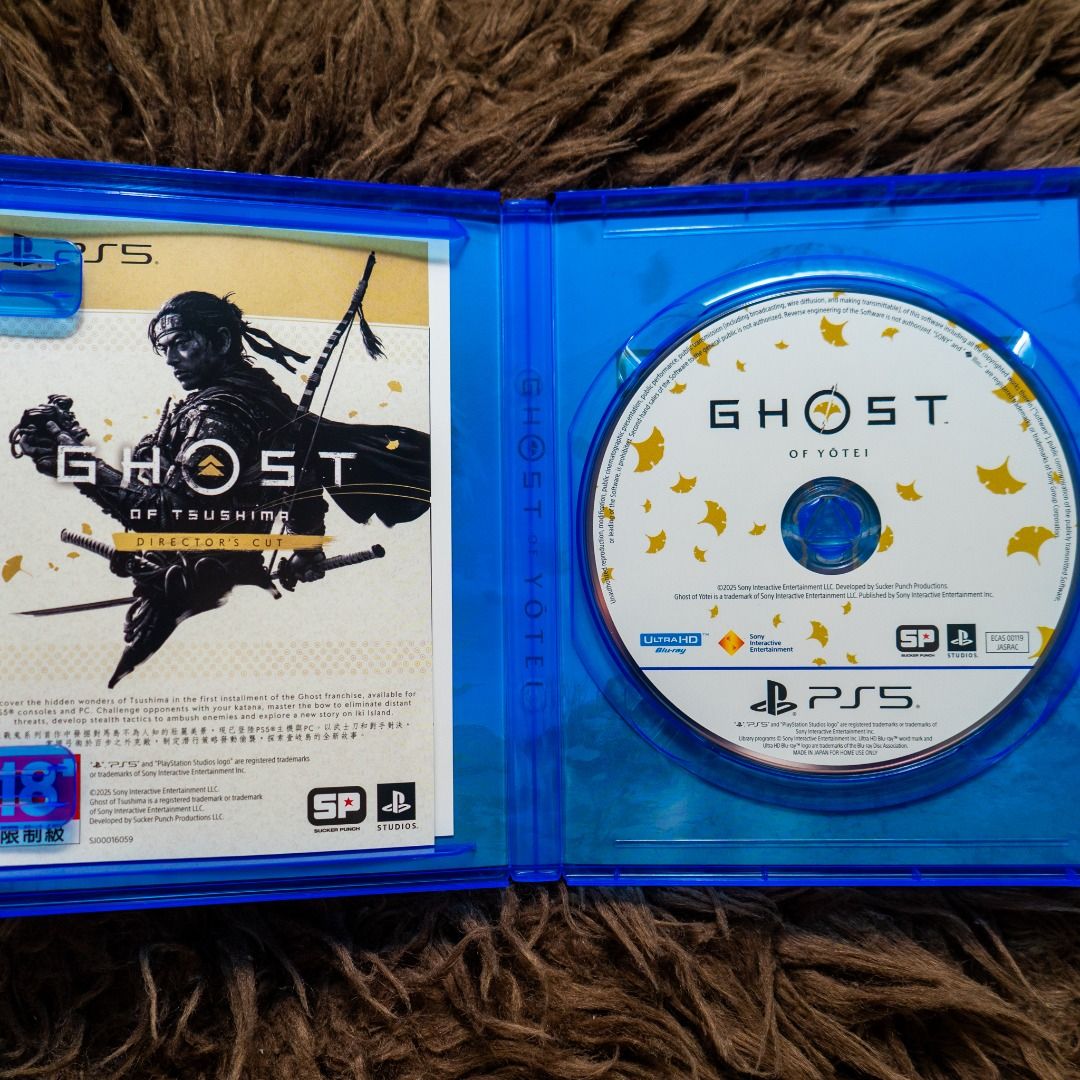 Ghost of Yotei PS5 Game - PS5 (Category: PlayStation) located in Quezon City. Submitted by nnepomuceno03 (Listing ID 1442531749, Image 2). Description: Selling these PS5 games. RFS: Completed the story mode, time for the next player to enjoy..