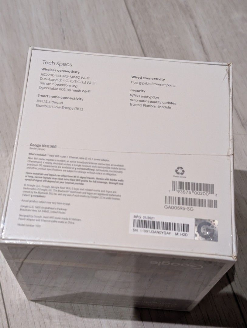 Google Nest Wifi Router475769309150597121