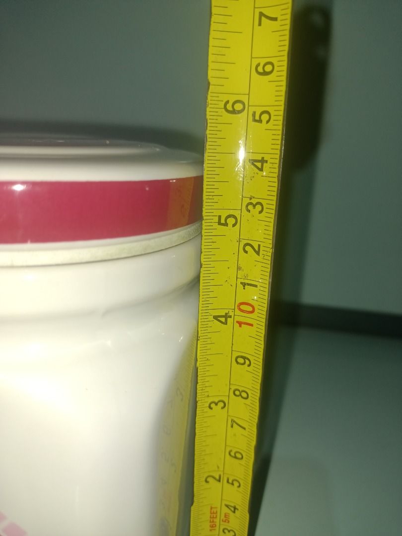 Hamco Ceramic Storage Jar with Lid P220 each (Category: Food Organization & Storage) located in Munoz. Submitted by larryc1212 (Listing ID 1442411506, Image 3). Description: - White ceramic storage jar - Pink lid with rubber seal for freshness - Decorative geometric pattern on the side - Approximately 5.5 inches tall - Ideal for storing dry goods in the kitchen - Made by Hamco - Heavy and durable Disclaimer: Item may include some scratches due to